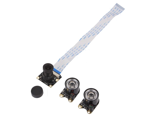 Module: camera; Resolutie: 1080p/30fps; 3,3VDC; OV5647; 5Mpx; 75,7° Module: camera; Resolutie: 1080p/30fps; 3,3VDC; OV5647; 5Mpx; 75,7°